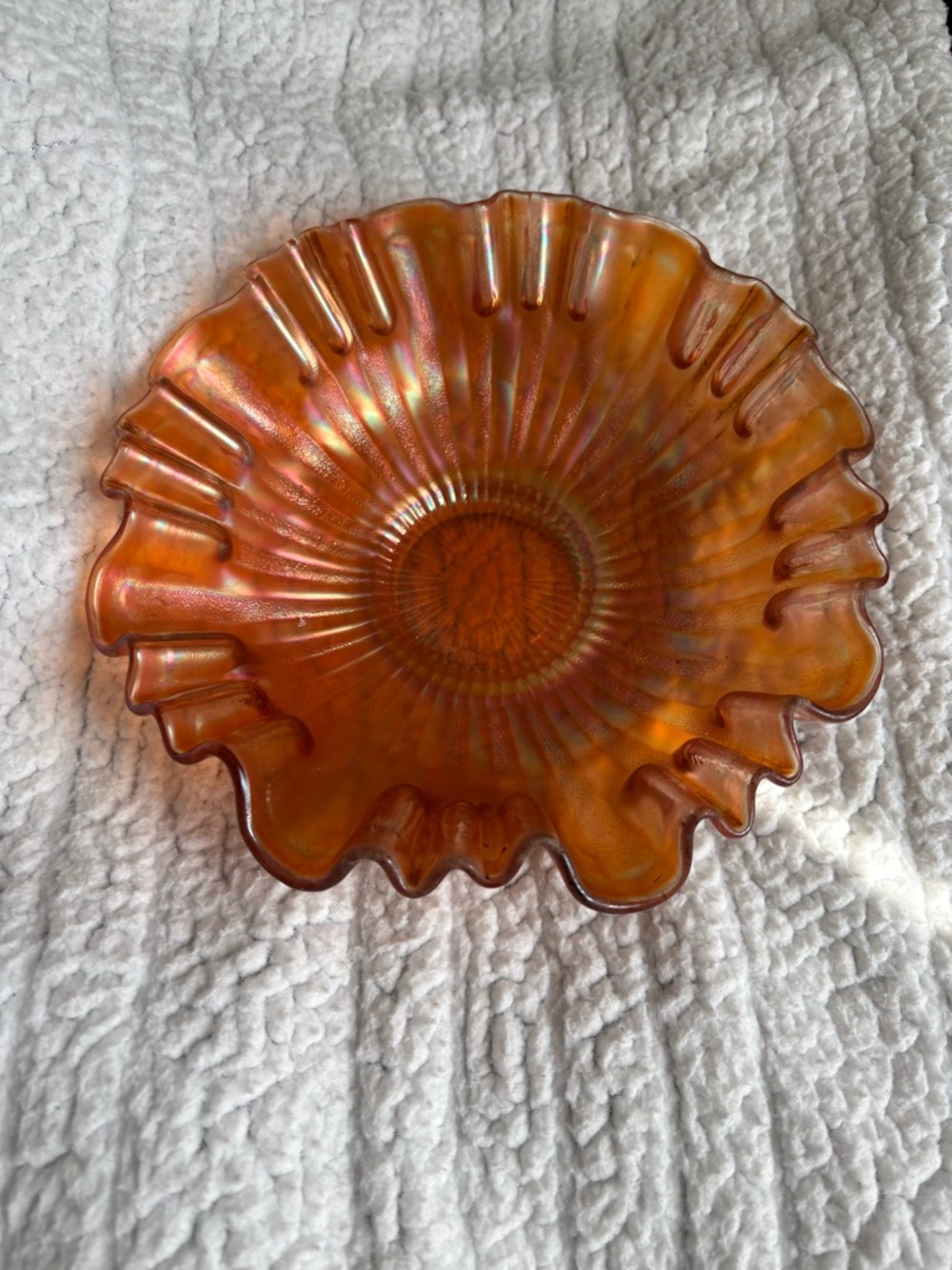 Fenton Carnival Glass bowl